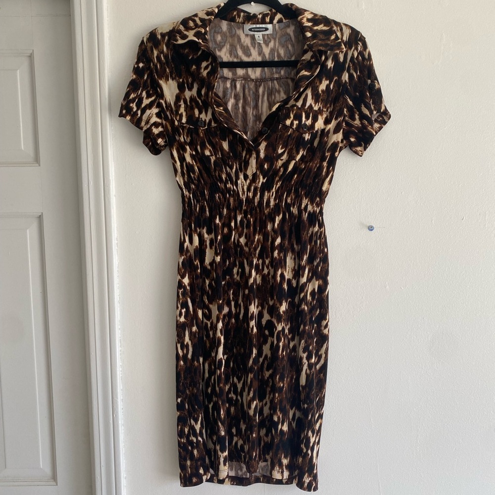 Intermission cheetah print 90’s style dress, size 4